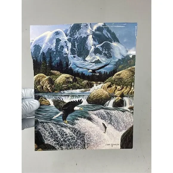 John Van Straalen Fishing At Eagle Rocks Framed Art Print 13in L x 11in W DJ1770 - Picture 8 of 12